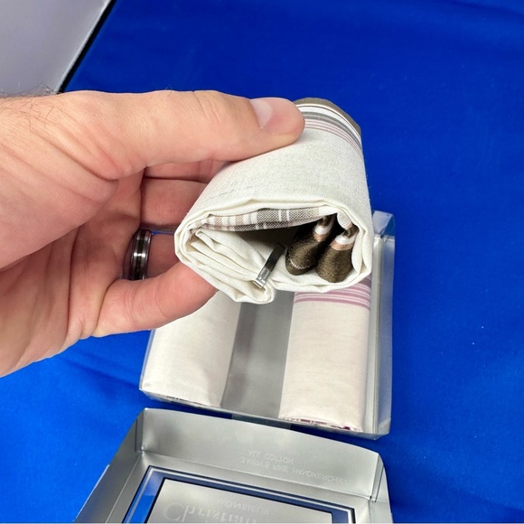 Vintage Christian DIOR & Chaps Ralph Lauren Cotton Handkerchiefs - Picture 6 of 10